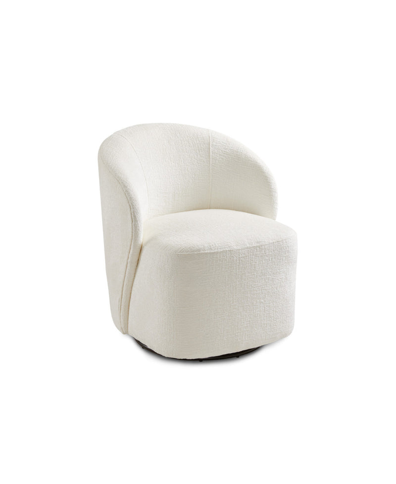 Beige Swivel Accent Chair 