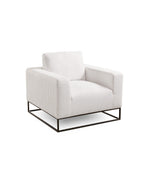 Load image into Gallery viewer, Grey Linen Square Base Accent Chair #010014
