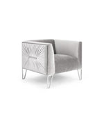 Load image into Gallery viewer, Grey Velvet Accent Chair #010028
