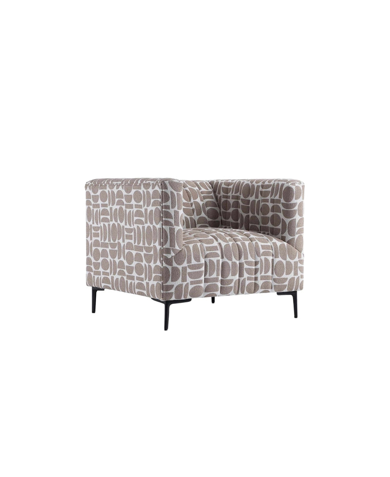 Single Tufted Bouclé Sofa in Champion 