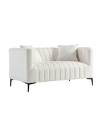 Load image into Gallery viewer, White Tufted Sofa 2 Seats #020003
