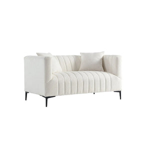 White Tufted Sofa 2 Seaters #020003 Get set style furniture