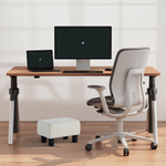 Load image into Gallery viewer, Luxora Rectangle White Boucle Small Foot Stool
