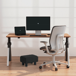 Load image into Gallery viewer, Luxora Rectangle Black Boucle Small Foot Stool
