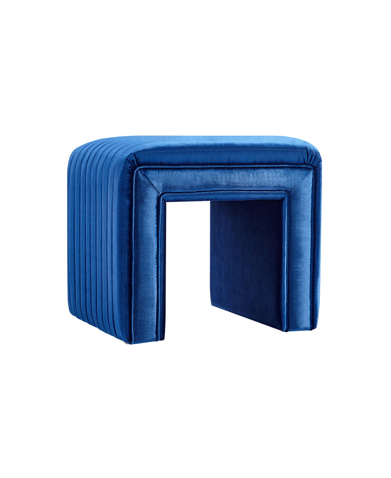 Blue U Shaped Ottoman 