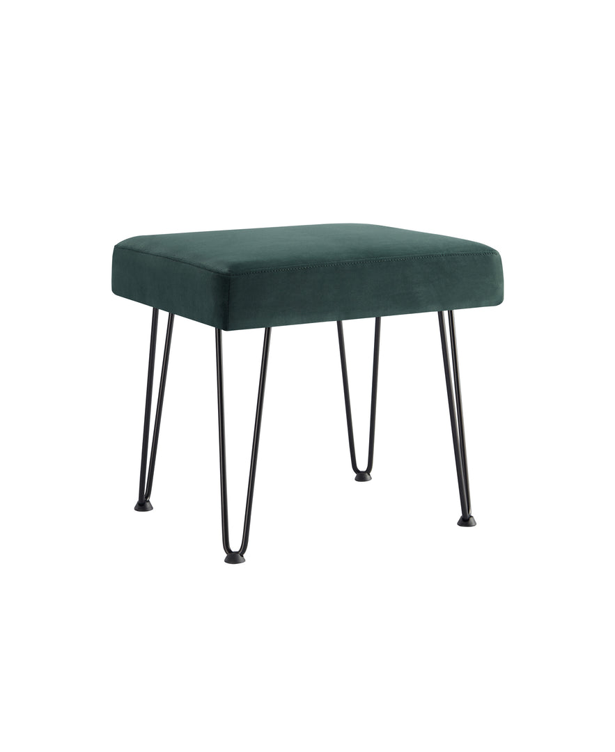 Velvet Green Vanity Stool #100018