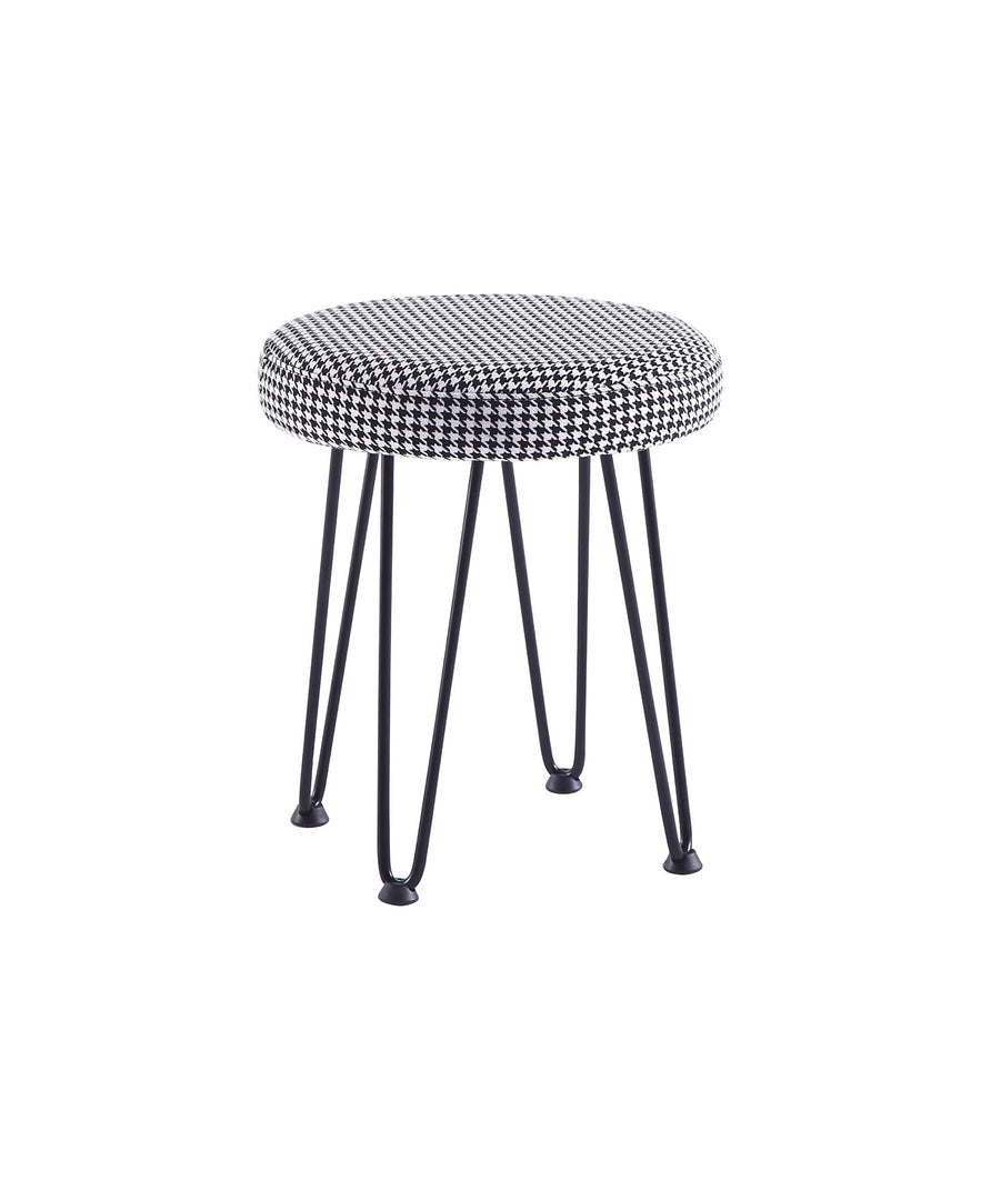 Black & White Vanity Stool #100023