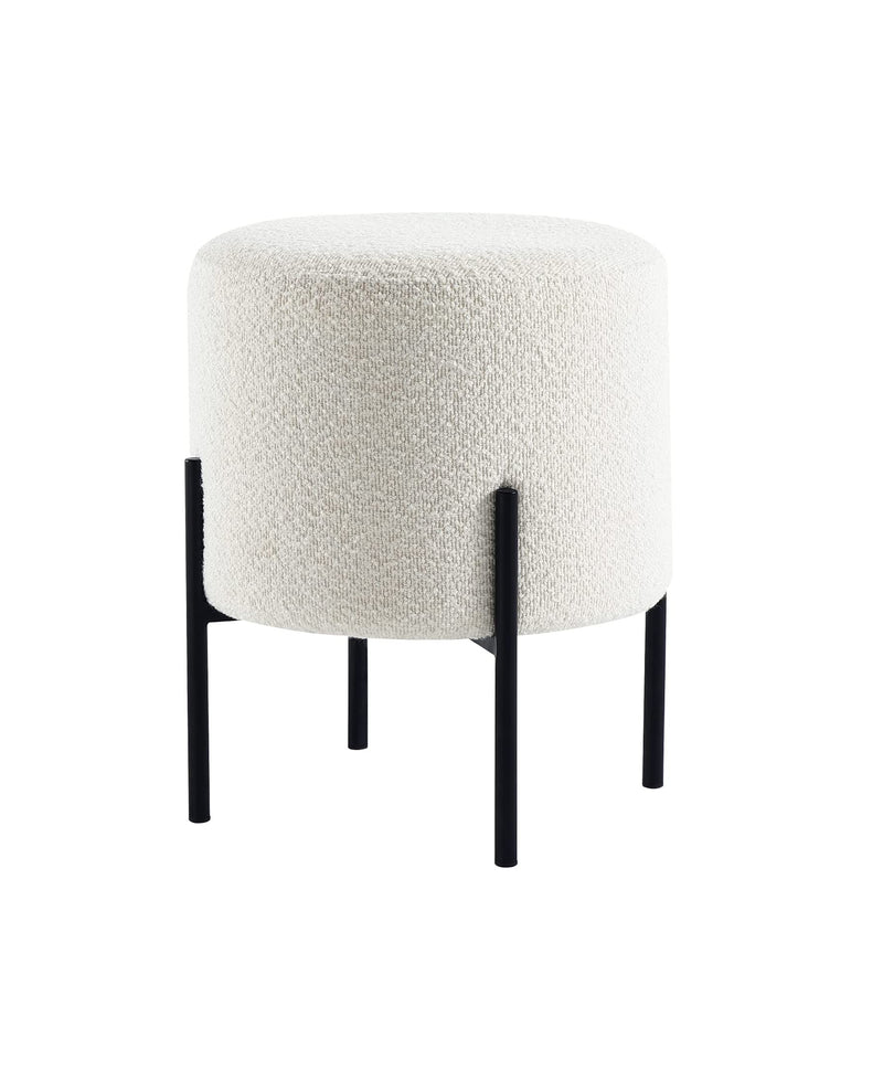 White Boucle Multifunctional Stool 