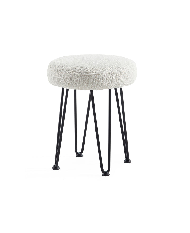 Beige Vanity Stool 