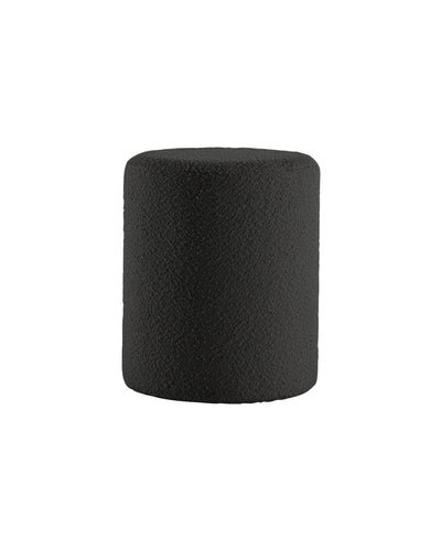 Paulo Boucle Fabric Round Ottoman