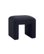 Load image into Gallery viewer, Black U Shaped Boucle Ottoman #100044
