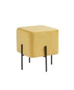 Load image into Gallery viewer, Yellow Cube-Shaped Stool #100055
