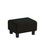 Load image into Gallery viewer, Luxora Rectangle Black Boucle Small Foot Stool
