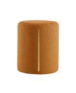 Load image into Gallery viewer, Orange Round Ottoman with Band #100103
