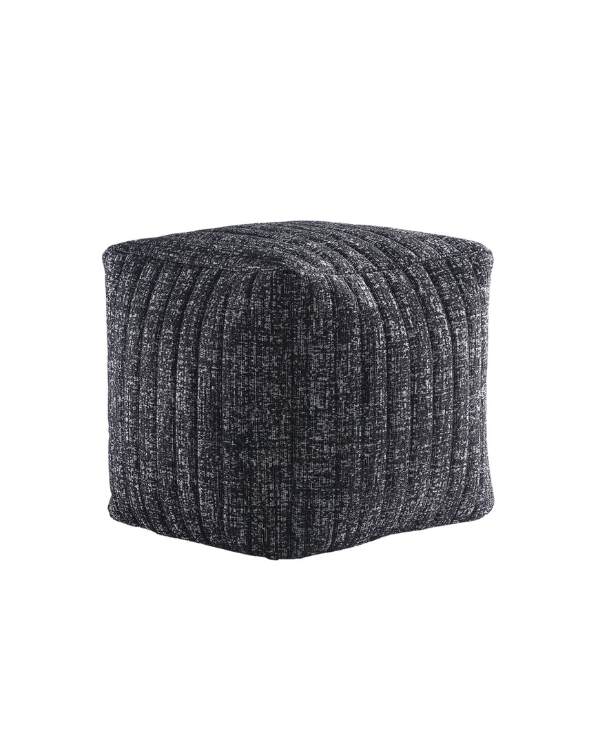 Black Boucle Stuffed Pouf #100108