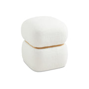 White Bun Ottoman #100109