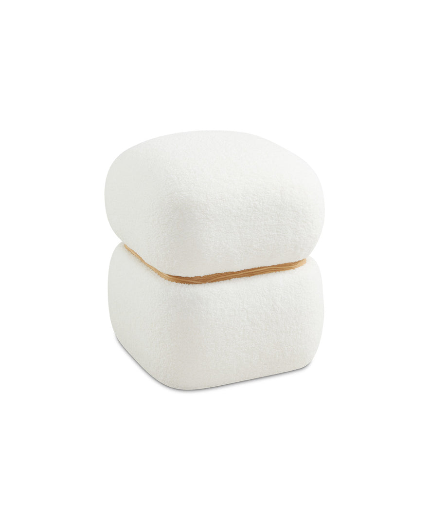White Bun Ottoman #100109