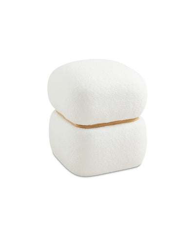 White Bun Ottoman #100109