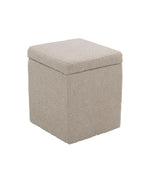 Load image into Gallery viewer, Taupe Square Ottoman With Storage #100121
