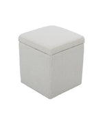 Load image into Gallery viewer, White Square Ottoman With Storage #100122
