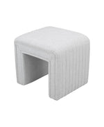 Load image into Gallery viewer, Beige U Shaped Linen Ottoman #100123
