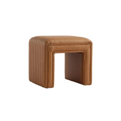 Brown U Shaped Leather Ottoman #100133 Get Set Style Furniture