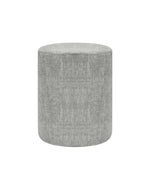 Load image into Gallery viewer, Dark Grey Velvet Round Ottoman #100143
