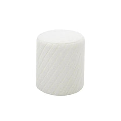 White Textured Boucle Ottoman #100147 Get set style furniture