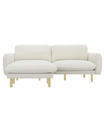 Load image into Gallery viewer, Off White Modern L Shape Sectional Sofa #100212
