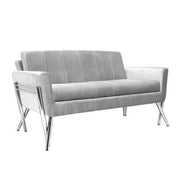 Grey Streamline Loveseat #020011