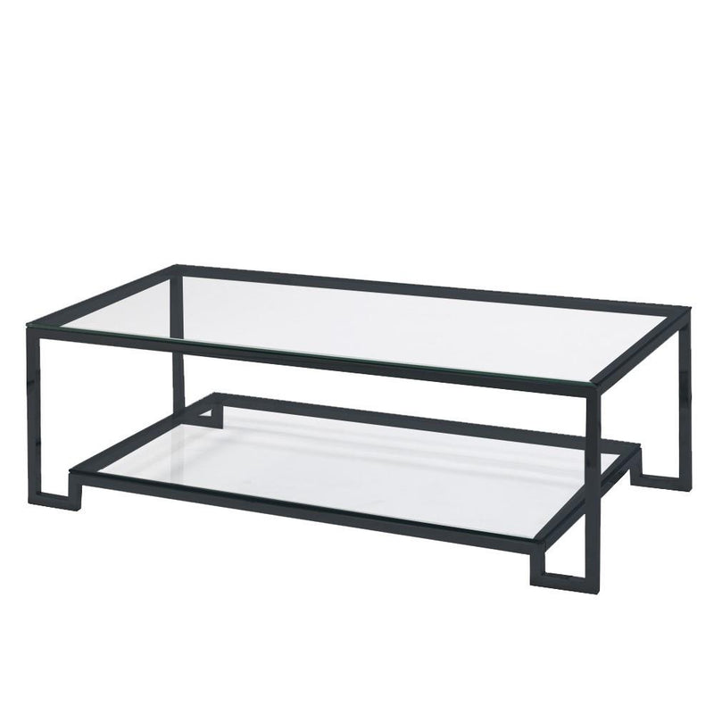 Black Glass Coffee Table 