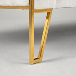 Load image into Gallery viewer, Ivory Velvet Accent Chair #010029
