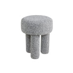 Load image into Gallery viewer, Silver Tri-Pillar Round Stool #100114
