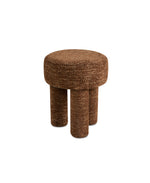 Load image into Gallery viewer, Taupe Tri-Pillar Round Stool #100115
