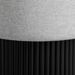 Load image into Gallery viewer, Silver Cylinder Storage Ottoman #100113
