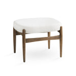 Load image into Gallery viewer, Salina Ottoman: White Boucle
