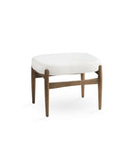 Load image into Gallery viewer, Salina Ottoman: White Boucle
