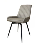Load image into Gallery viewer, EMMA Swivel Dining Chair GY-DC-1916BK Dark Taupe PU
