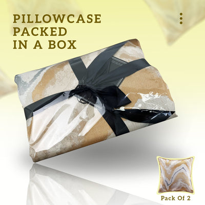 Stylish Gold-Silver Throw Pillow Covers