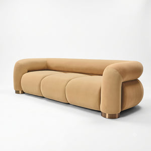 Aurelia Channel-Tufted Sofa (Camel) Get Set Style Furniture