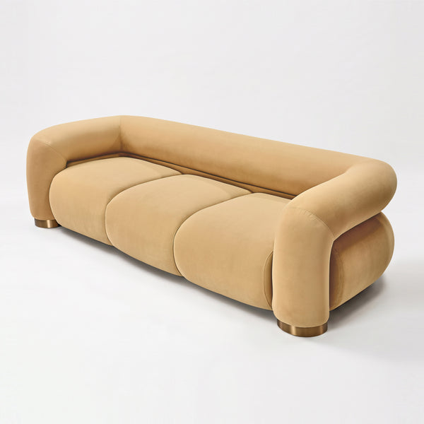 Aurelia Channel-Tufted Sofa (Camel) Get Set Style Furniture