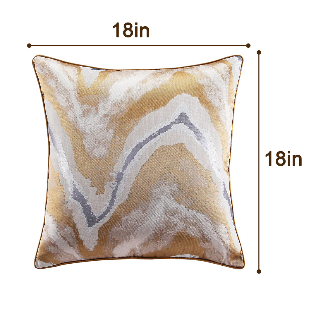 Stylish Gold-Silver Throw Pillow Covers