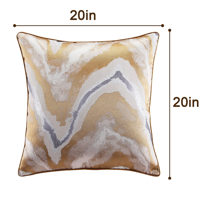 Stylish Gold-Silver Throw Pillow Covers