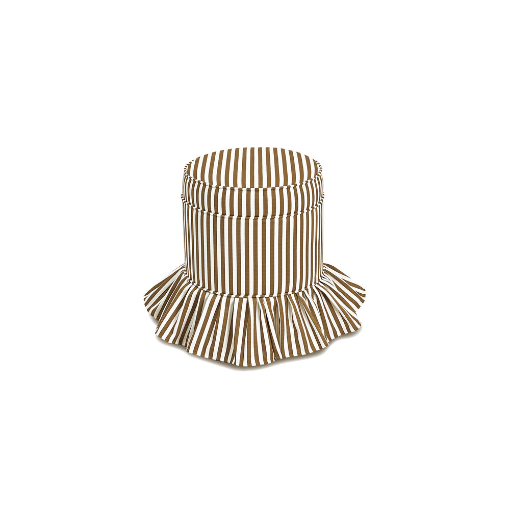 Cabana Skirted Pouf Ottoman Get Set Style Furniture
