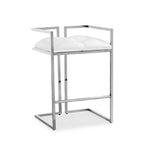 Load image into Gallery viewer, Coralie Counter Stool: White Leatherette
