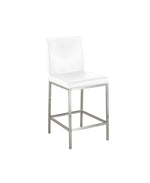 Load image into Gallery viewer, Havana Counter Chair: White Leatherette
