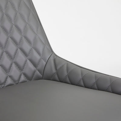 Grey Leatherette Dining Chair #130008