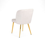 Load image into Gallery viewer, White Fur Fortina Dining Chair #130028
