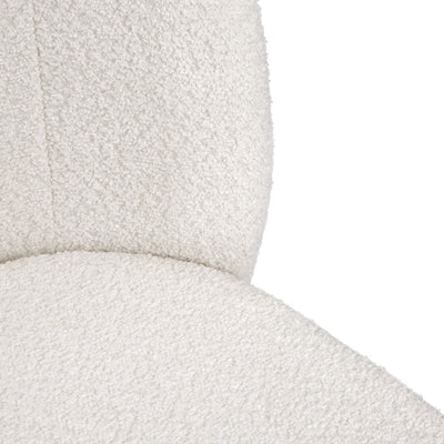 White Fur Fortina Dining Chair #130028