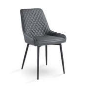 Dark Grey Leatherette Dining Chair #130012